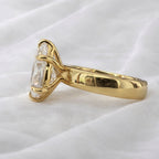Signature Florie Pear Cut 4mm Dome Band Engagement Ring image 3