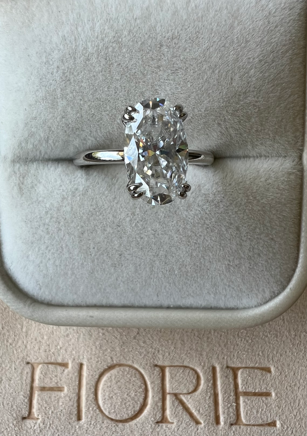 Signature Hannah 4ct Oval Cut Hidden Halo Ring image 2