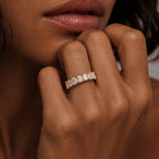 Signature Orianna Oval Half Eternity Band image 1
