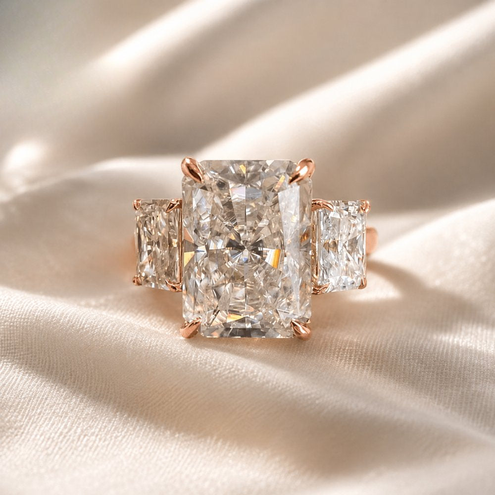 Emilia 6.6CTW Radiant Trilogy Ring