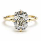 Lizzi 3ct Elongated Cushion Solitaire Ring