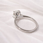 Signature Tori 2ct Oval Cut Cathedral Ring image 5