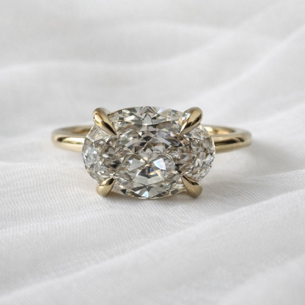 Signature Clara 2ct East West Oval Cut Ring image 2