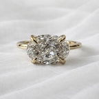 Signature Clara 2ct East West Oval Cut Ring image 2