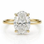 Signature Ophelia Oval Cut 4ct Solitaire Ring image 0