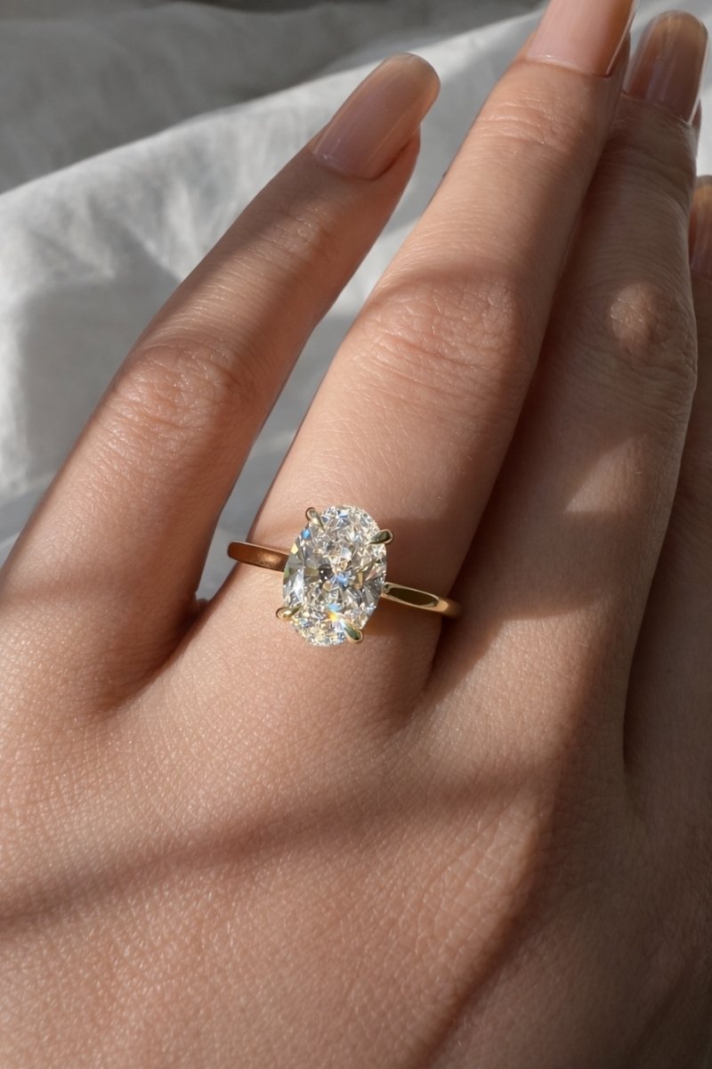 Signature Violet 1-1.5ct Oval Solitaire Ring image 2