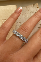 Signature Claudia 4mm Cushion Cut Moissanite Band image 1