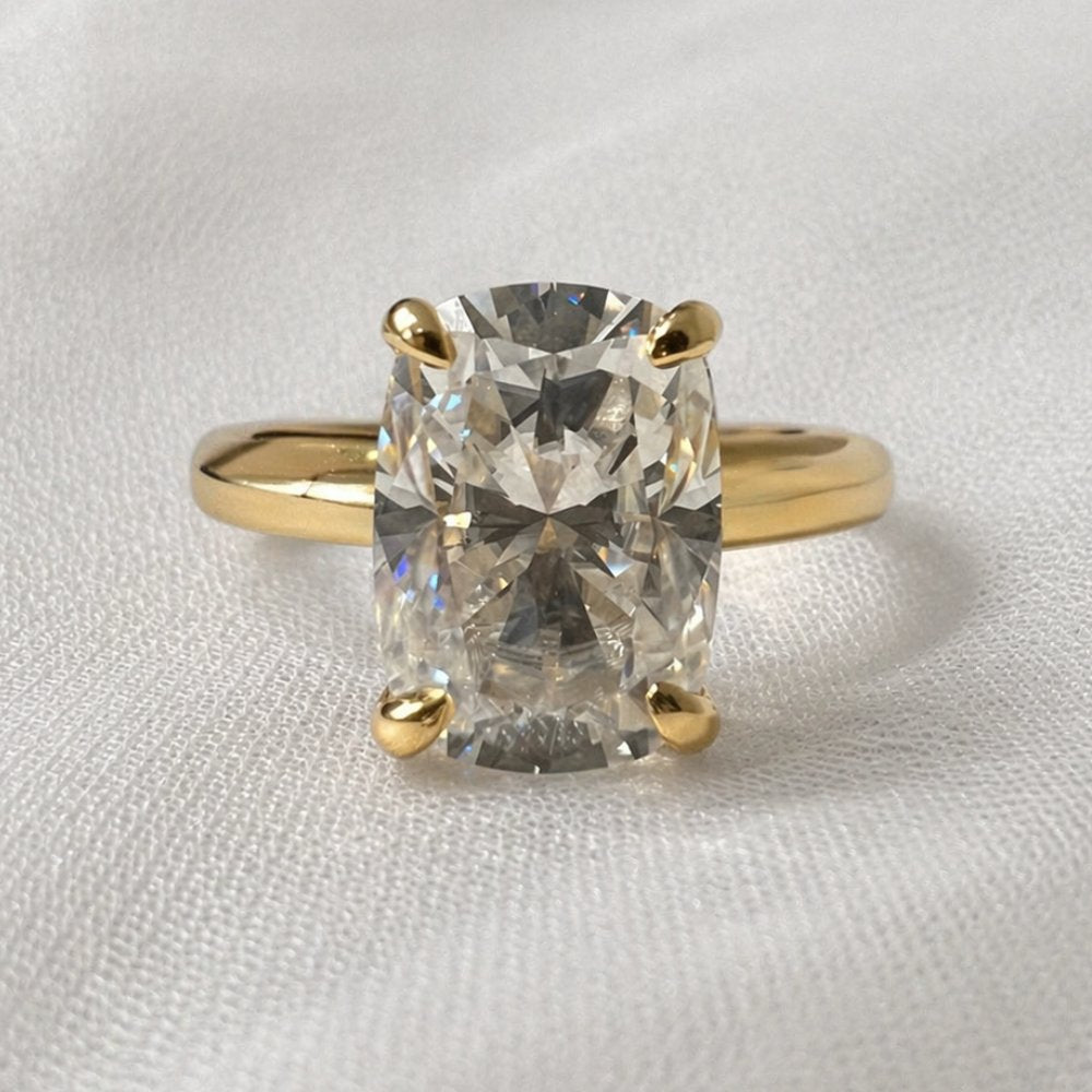 Signature Connie 3.5ct Elongated Cushion Cut Engagement Ring image 4