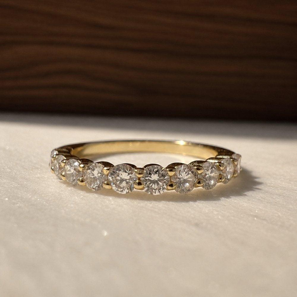 Lacey 0.66ctw Half Eternity Ring