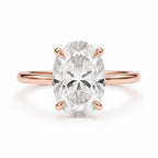 Ophelia Fleur 2-2.5ct Oval Solitaire Ring