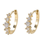 Polly 0.22CTW Lab Diamond Huggie Earrings