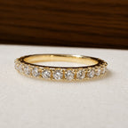 V Prong 0.6ctw Pave Band